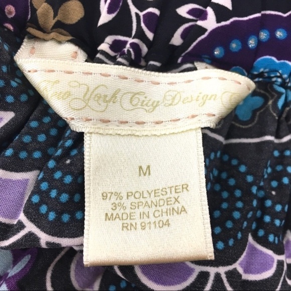 NYC DESIGN CO Skirt Maxi Paisley Peasant Glitter Whimsigoth Accordion Medium - Picture 7 of 8